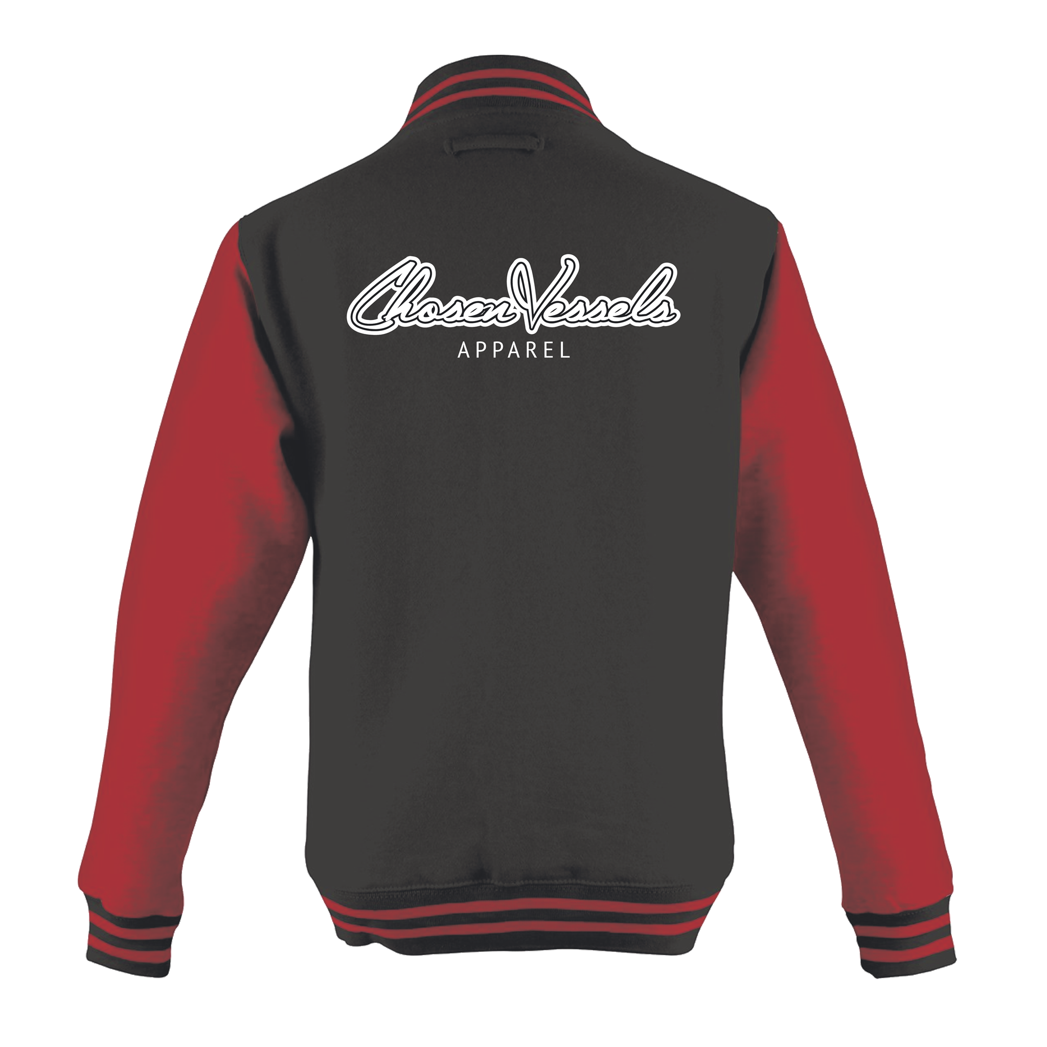 Members Only Chosen Vessels Varsity Signature Jacket (Black & Red)