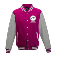 Thumbnail for Members Only Chosen Vessels Varsity Signature Jacket (Pink & Gray)