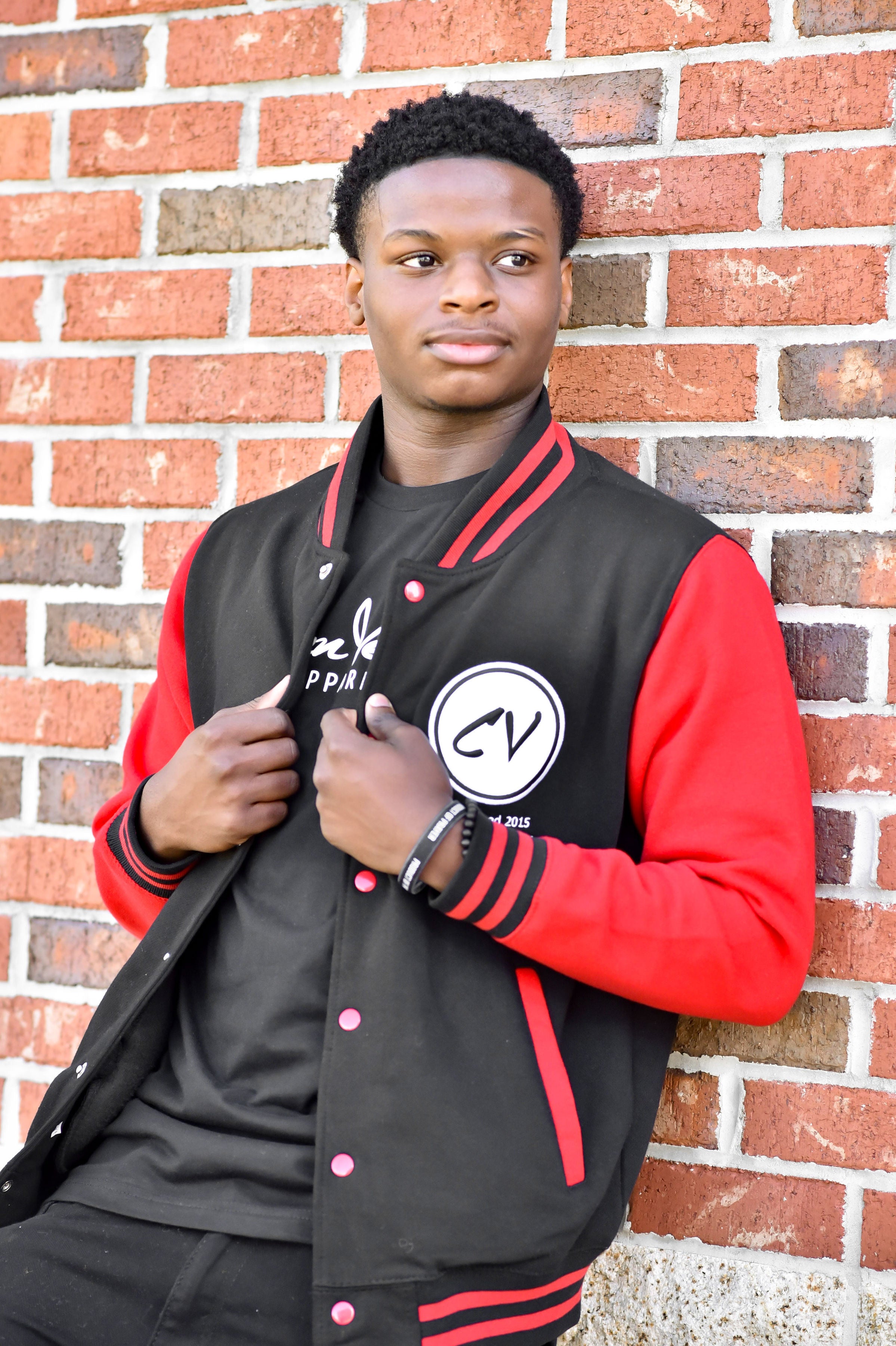 Members Only Chosen Vessels Varsity Signature Jacket (Black & Red)