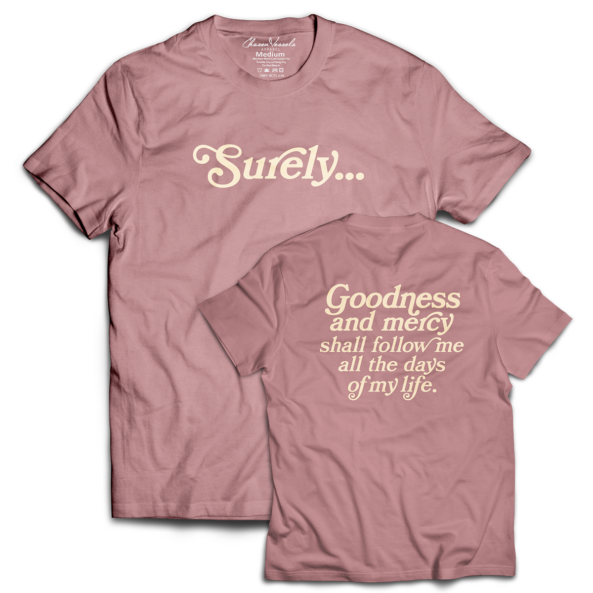 Surely - Dusty Pink & Creme