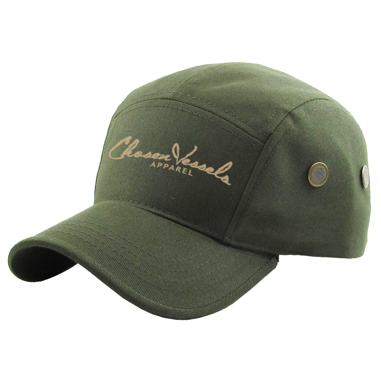 Chosen Vessels Signature Soldier Hat (Olive & Creme)