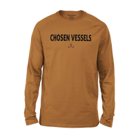 Thumbnail for Fisher of Men Long Sleeve Tee - (Clay & Black)